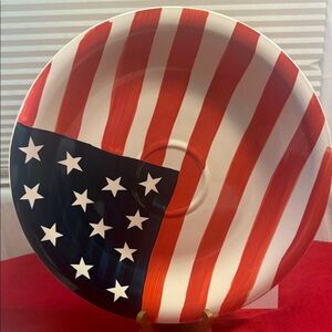 Patriotic Striped Plate